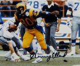 Henry Ellard Autographed 8x10 LA Rams Against Dallas Photo- JSA Witnessed Auth