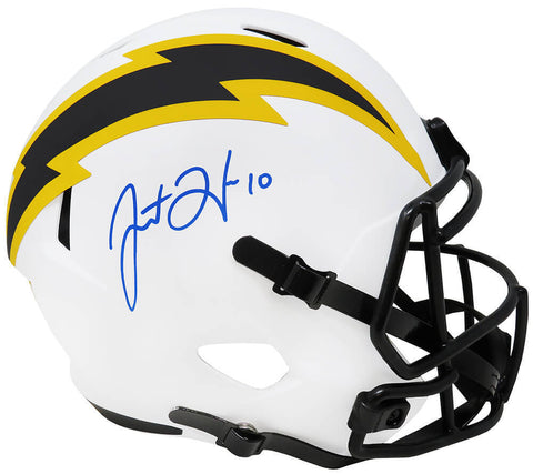 Justin Herbert Signed Chargers Lunar Eclipse Riddell F/S Rep Helmet (Beckett)