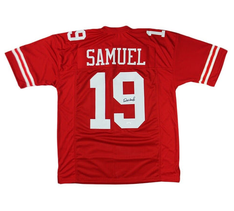 Deebo Samuel Signed San Francisco Custom Throwback Red Jersey