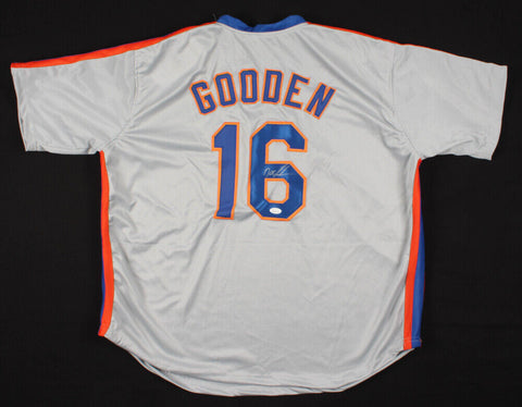 Dwight Gooden Signed New York Mets Gray Jersey (JSA COA) 3xWorld Series Champ