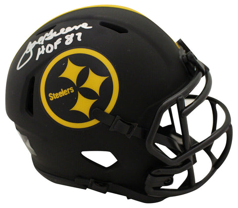 Joe Greene Autographed Pittsburgh Steelers Eclipse Mini Helmet Beckett 38882