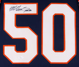 Mike Singletary Signed Bears 35x43 Custom Framed Jersey Inscribed "HOF 98" (JSA)