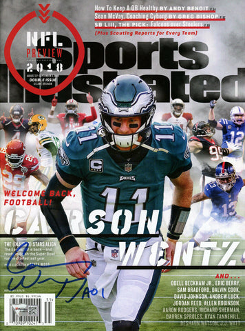 Carson Wentz Autographed Sports Illustrated Regional Issue Eagles Fanatics 35487