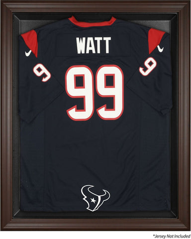 Texans Brown Framed Logo Jersey Display Case-Fanatics Authentic
