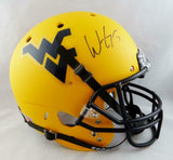 Will Grier Signed West Virginia Full Size Yellow Schutt Helmet - JSA W Auth