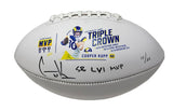 COOPER KUPP Autographed SB LVI MVP Rams Triple Crown Football FANATICS LE 10/25