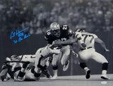 Curt Warner Autographed 16x20 Seattle Seahawks B&W Running Photo- JSA W Auth
