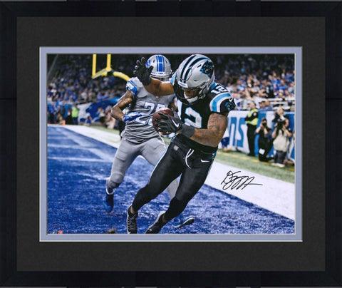 Framed D.J. Moore Carolina Panthers Autographed 16" x 20" Hurdle Photograph