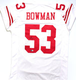 NaVorro Bowman Autographed White Pro Style Jersey- Beckett W Hologram *Black