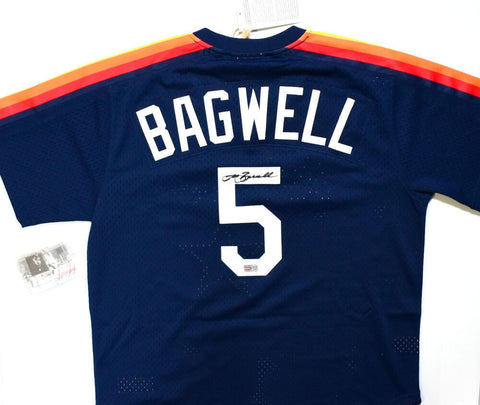 Jeff Bagwell Signed Houston Astros Mitchell & Ness Mesh Jersey - Tristar *Black