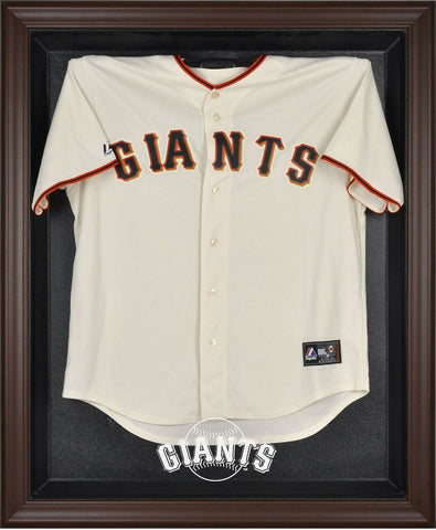 Giants Brown Framed Logo Jersey Display Case - Fanatics Authentic