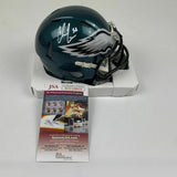 Autographed/Signed CHRIS LONG Philadelphia Eagles Mini Football Helmet JSA COA