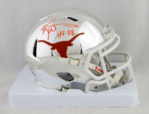 Ricky Williams Signed Texas Longhorns Chrome Mini Helmet w/ HT 98- JSA W Auth *O