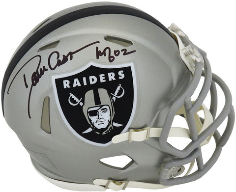 Dave Casper Signed Raiders FLASH Riddell Speed Mini Helmet w/HOF (SCHWARTZ COA)