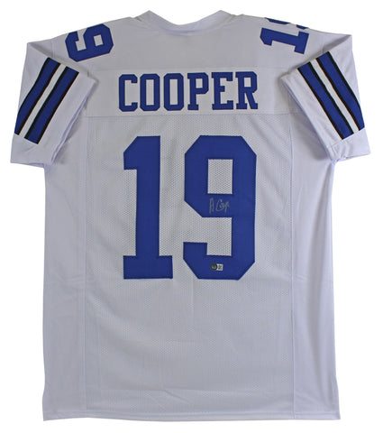 Amari Cooper Authentic Signed White Pro Style Jersey Autographed BAS Witnessed