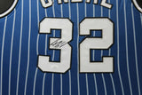 SHAQUILLE O'NEAL (Magic blue TOWER) Signed Autographed Framed Jersey Beckett