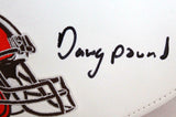 Denzel Ward Autographed Cleveland Browns Logo Football w/Insc.-Beckett W Holo