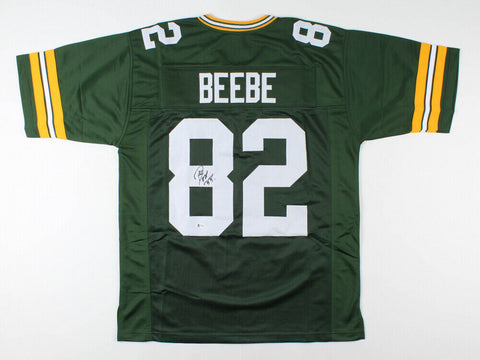 Don Beebe Signed Green Bay Packers Jersey (Beckett COA) Super Bowl XXXI Champion
