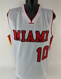Tim Hardaway Signed Miami Heat White Jersey (JSA COA) 1989 1st Round Pick