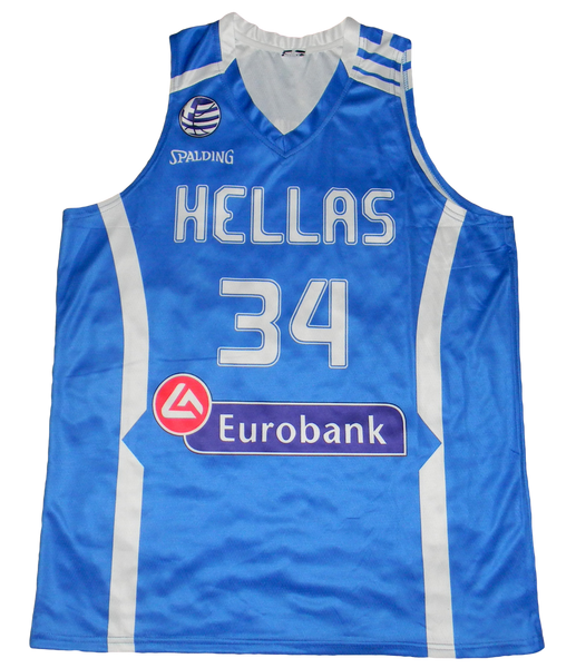  National Team Greece Basketball Jersey Giannis A 34