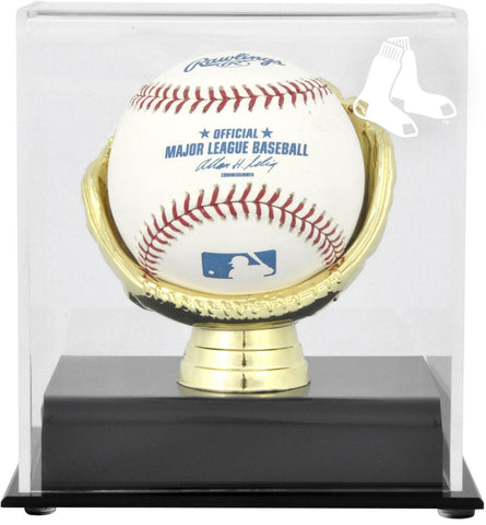 Boston Red Sox (2009-Present) Gold Glove Single Baseball Logo Display Case