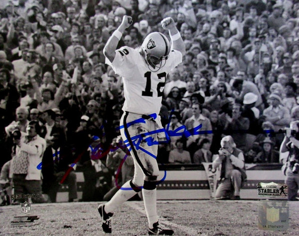 Ken Stabler Autographed/Signed Oakland Raiders 8x10 NFL Photo "Super Bowl XI"