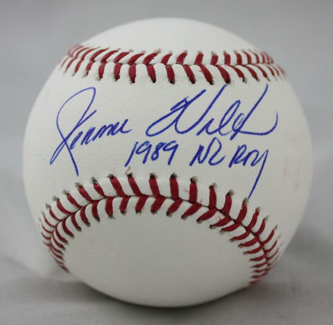 Jerome Walton Autographed Rawlings OML Baseball w/ 1989 NL ROY Insc - JerseySour