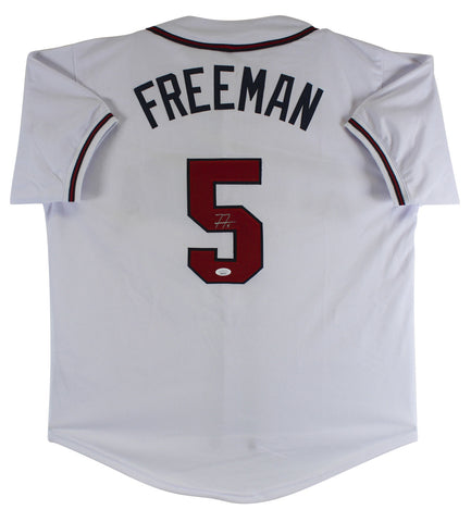 Freddie Freeman Authentic Signed White Pro Style Jersey Autographed JSA
