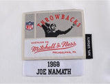 Joe Namath New York Jets Autographed White Mitchell & Ness Replica Jersey