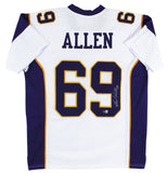 Jared Allen Authentic Signed White Pro Style Jersey Autographed BAS Witnessed