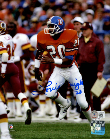 Louie Wright Autographed/Signed Denver Broncos 8x10 Photo Beckett 36573