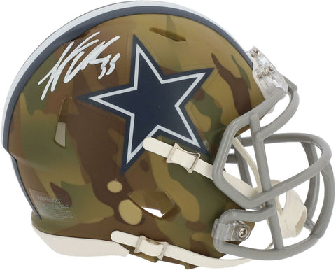 Leighton Vander Esch Dallas Cowboys Signed CAMO Alternate Mini Helmet