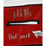MARTIN BRODEUR Autographed "HOF 18" Devils Authentic White Jersey FANATICS