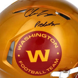 Chase Young Washington Football Team Signed Flash Alternate Helmet w/"Predator"