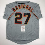 Autographed/Signed Juan Marichal San Francisco Grey Baseball Jersey JSA COA