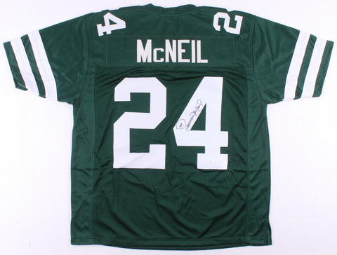 Freeman Mcneil Signed Jets Jersey (JSA COA) 3xPro Bowl R.B. (1982,1984,1985)
