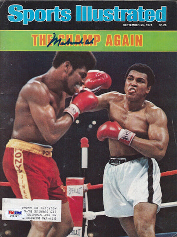 Muhammad Ali Autographed Signed Sports Illustrated Magazine PSA/DNA #V01647