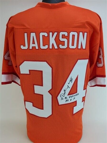 Dexter Jackson Signed Tampa Bay Buccaneer Throwback Creamsicle Jersey (JSA COA)