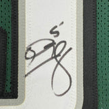 FRAMED Autographed/Signed DONOVAN MCNABB 33x42 Philadelphia Green Jersey BAS COA