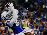 Eric Ebron Autographed Indianapolis Colts 16x20 Catching TD PF Photo- JSA W Auth