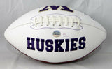 John Ross Autographed Washington Huskies Logo Football- JSA Witness Auth