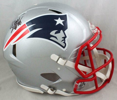 Corey Dillon Autographed Patriots F/S Speed Authentic Helmet - PSA Auth *Black