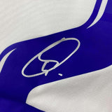 Framed Autographed/Signed Vini Vinicius Jr. 33x42 Madrid White Jersey BAS COA