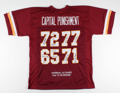 Capital Punishment Jersey Signed by (4) Redskins Mann, Butz, Grant, Manley