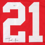 Frank Gore Signed San Francisco 49ers Red Jersey (Beckett COA) 5xPro Bowl R.B.