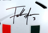 Frank Gore Autographed Miami Hurricanes F/S Speed Helmet-Beckett W Hologram