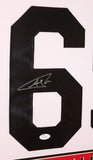 Andrew Shaw Signed Chicago Blackhawks 35x43 Custom Framed Jersey (JSA COA)