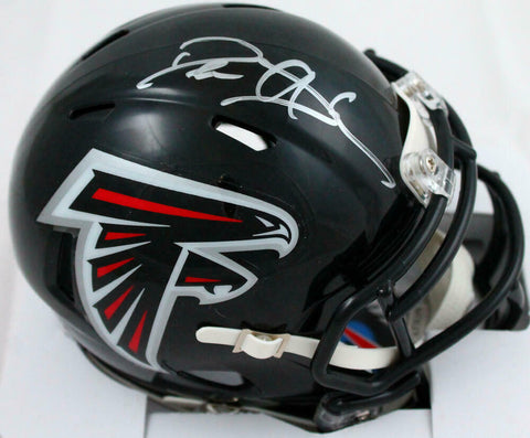 Deion Sanders Signed Atlanta Falcons 03-19 TB Speed Mini Helmet-Beckett W Holo