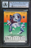 Cowboys Emmitt Smith Authentic Signed 1991 Ultra #165 Card Auto 10! BAS Slabbed
