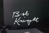 Bob Knight Phil Bova Signed 16x20 Red Chair Photo w/Insc - Beckett W Auth *White